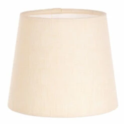 French Drum Candle Shade In Cream Waterford Linen