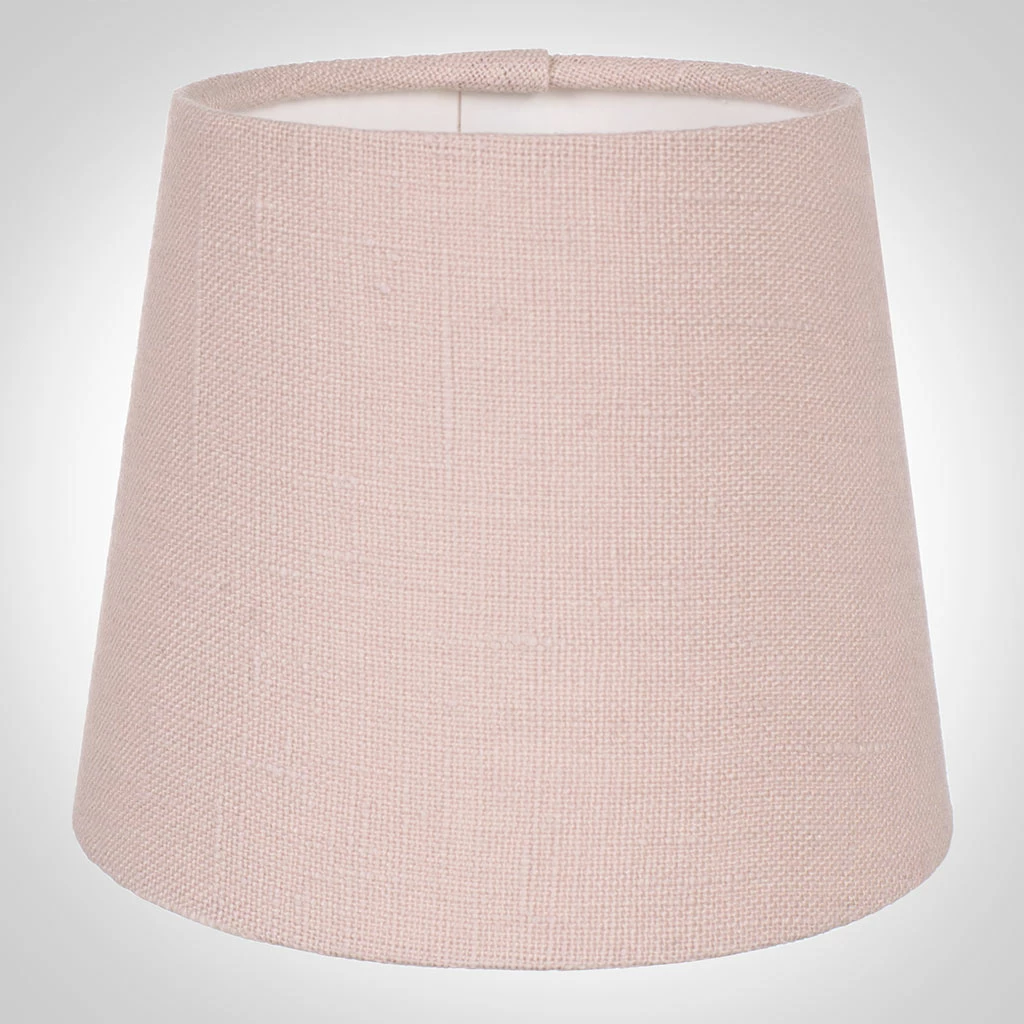 French Drum Candle Shade In Vintage Pink Waterford Linen 3 French Drum Candle Shade In Vintage Pink Waterford Linen