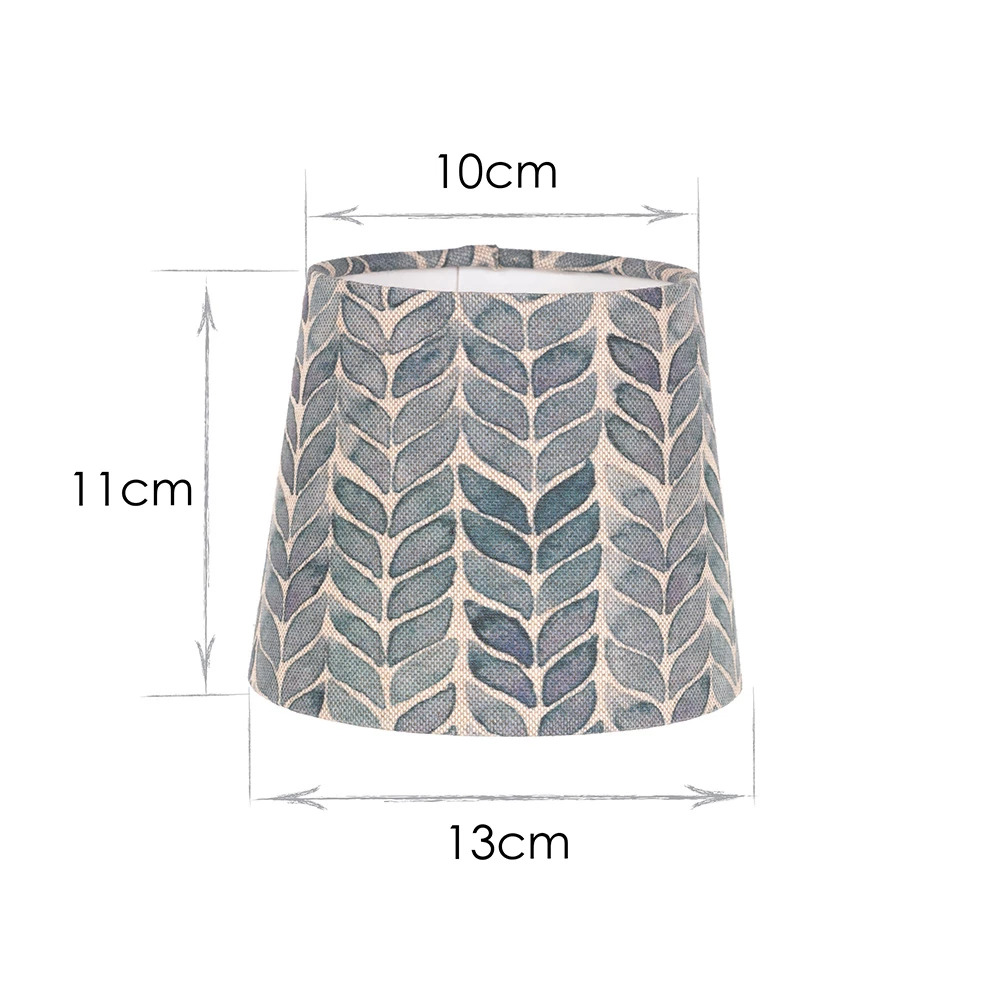 French Drum Candle Shade In Indigo Watercolour Leaf 5 French Drum Candle Shade In Indigo Watercolour Leaf - Image 3