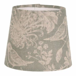 French Drum Candle Shade In Duck Egg Woodland