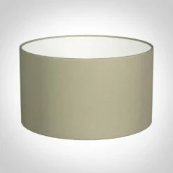 35cm Wide Cylinder Shade In Pale Smoke Satin