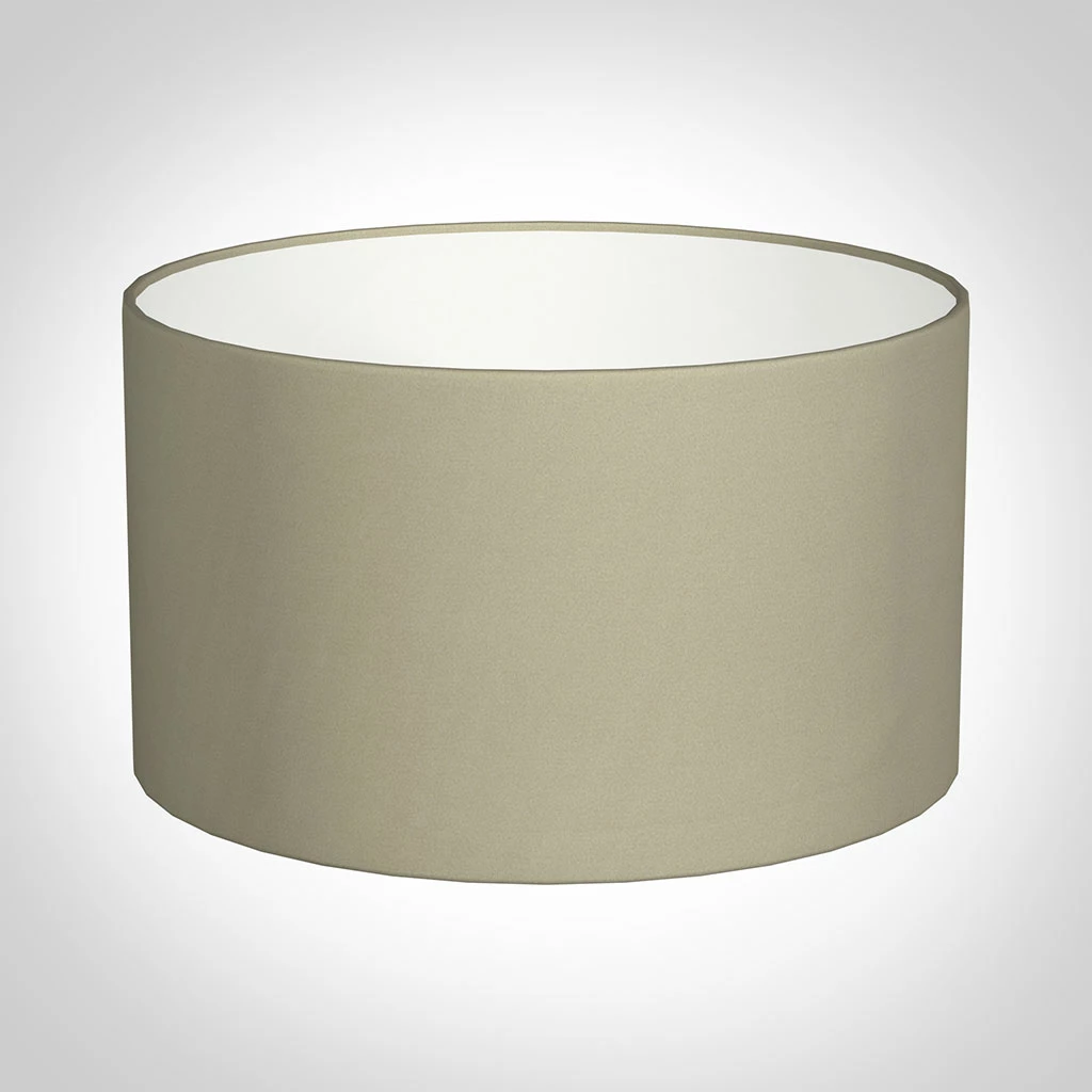 35cm Wide Cylinder Shade In Pale Smoke Satin 3 35cm Wide Cylinder Shade In Pale Smoke Satin