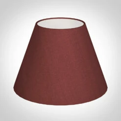 25cm Empire Shade In Antique Red Silk