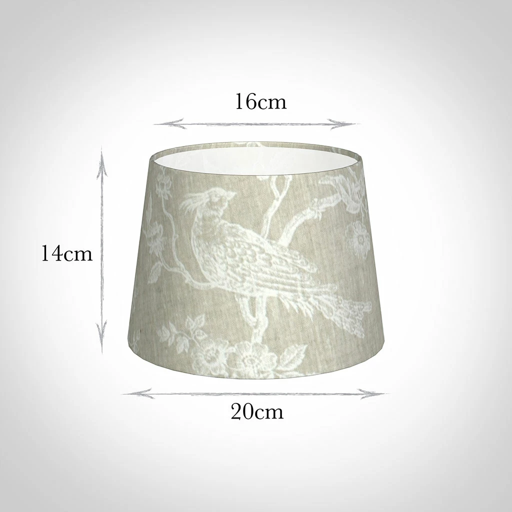 20cm Medium French Drum Shade In White Isabelle Linen 4 20cm Medium French Drum Shade In White Isabelle Linen - Image 2