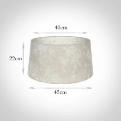45cm Wide French Drum Shade In Natural & White Lisette Voile With Clear 5 45cm Wide French Drum Shade In Natural & White Lisette Voile With Clear -Jim Lawrence Sales 10fdw45linwcl 13