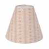 Candle Shade In Coral Cottage Stripe