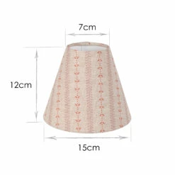 Candle Shade In Coral Cottage Stripe -Jim Lawrence Sales 20CAN15CSCO 13
