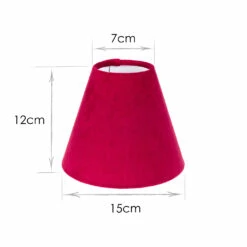 Candle Shade In Raspberry Hunstanton Velvet -Jim Lawrence Sales 20CAN15HURB 13