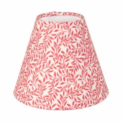 Candle Shade In Raspberry Spring Leaf