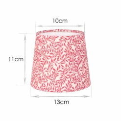 French Drum Candle Shade In Raspberry Spring Leaf 7 French Drum Candle Shade In Raspberry Spring Leaf -Jim Lawrence Sales 20CANFD13SLRB 13