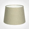 20cm Medium French Drum Shade In Natural Longford Gingham