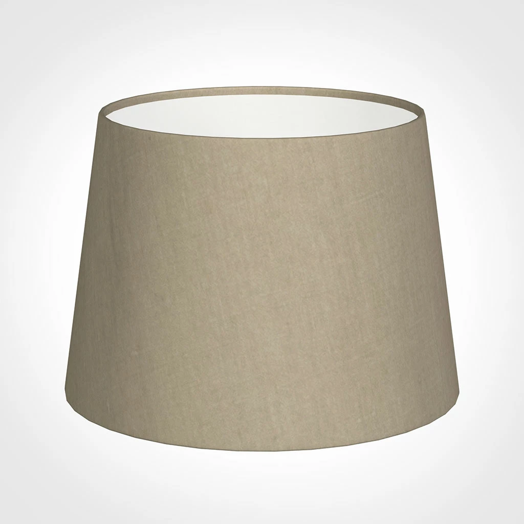 20cm Medium French Drum Shade In Limestone Waterford Linen 3 20cm Medium French Drum Shade In Limestone Waterford Linen