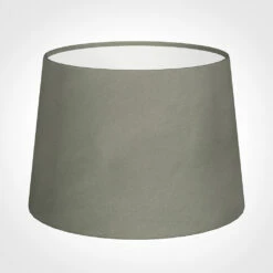 30cm Medium French Drum Shade In Pewter Satin