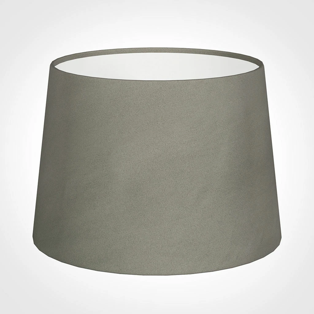 30cm Medium French Drum Shade In Pewter Satin 3 30cm Medium French Drum Shade In Pewter Satin
