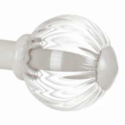 Fluted Glass Ball Finial For 12mm Pole In Clay 9 Fluted Glass Ball Finial For 12mm Pole In Clay -Jim Lawrence Sales 4009cl 20