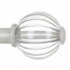 Fluted Glass Ball Finial For 20mm Pole In Clay 2 Fluted Glass Ball Finial For 20mm Pole In Clay -Jim Lawrence Sales 4010cl 11