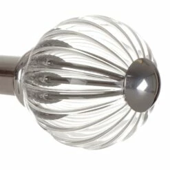 Fluted Glass Ball Finial For 20mm Pole In Mercury 8 Fluted Glass Ball Finial For 20mm Pole In Mercury -Jim Lawrence Sales 4010me 2