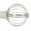 Fluted Glass Ball Finial For 25mm Pole In Clay -Jim Lawrence Sales 4011cl 11