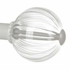 Fluted Glass Ball Finial For 25mm Pole In Clay -Jim Lawrence Sales 4011cl 20