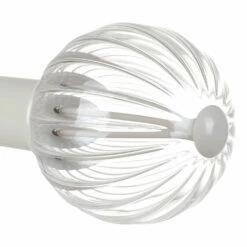 Fluted Glass Ball Finial For 38mm Pole In Clay 9 Fluted Glass Ball Finial For 38mm Pole In Clay -Jim Lawrence Sales 4012cl 20