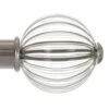 Fluted Glass Ball Finial For 38mm Pole In Mercury 1 Fluted Glass Ball Finial For 38mm Pole In Mercury -Jim Lawrence Sales 4012me 1