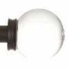 Glass Finial For 20mm Pole In Matt Black 1 Glass Finial For 20mm Pole In Matt Black -Jim Lawrence Sales 451mb 1