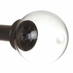 Glass Finial For 20mm Pole In Matt Black 9 Glass Finial For 20mm Pole In Matt Black -Jim Lawrence Sales 451mb 2