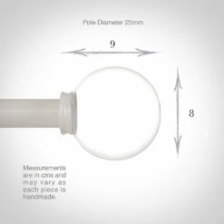 25mm Glass Finial In Clay 8 25mm Glass Finial In Clay -Jim Lawrence Sales 452cl 13