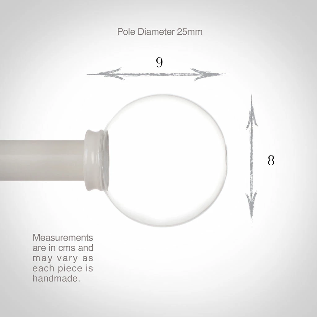 25mm Glass Finial In Clay 5 25mm Glass Finial In Clay - Image 3
