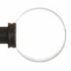 25mm Glass Finial In Matt Black -Jim Lawrence Sales 452mb 11