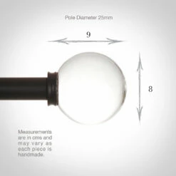 25mm Glass Finial In Matt Black 8 25mm Glass Finial In Matt Black -Jim Lawrence Sales 452mb 13