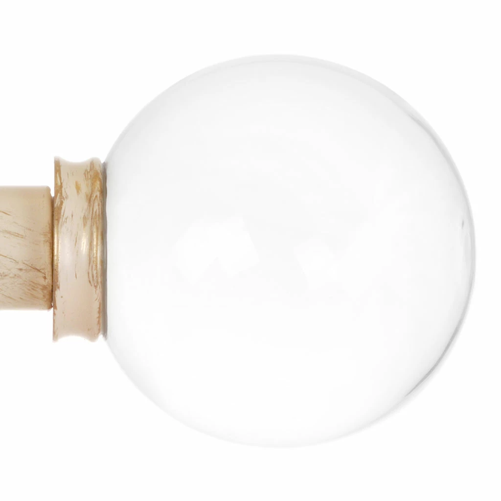 25mm Glass Finial In Old Ivory 3 25mm Glass Finial In Old Ivory