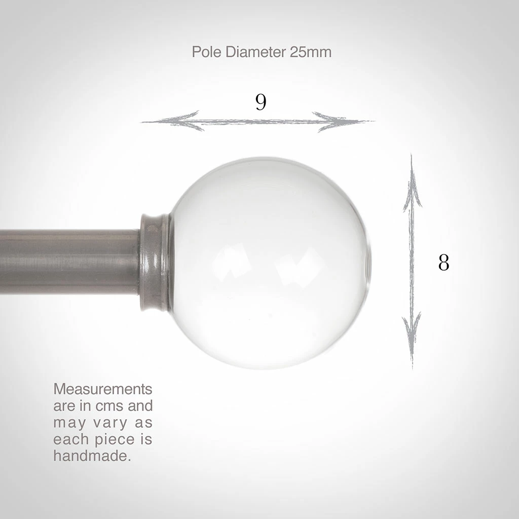 25mm Glass Finial In Polished 5 25mm Glass Finial In Polished - Image 3