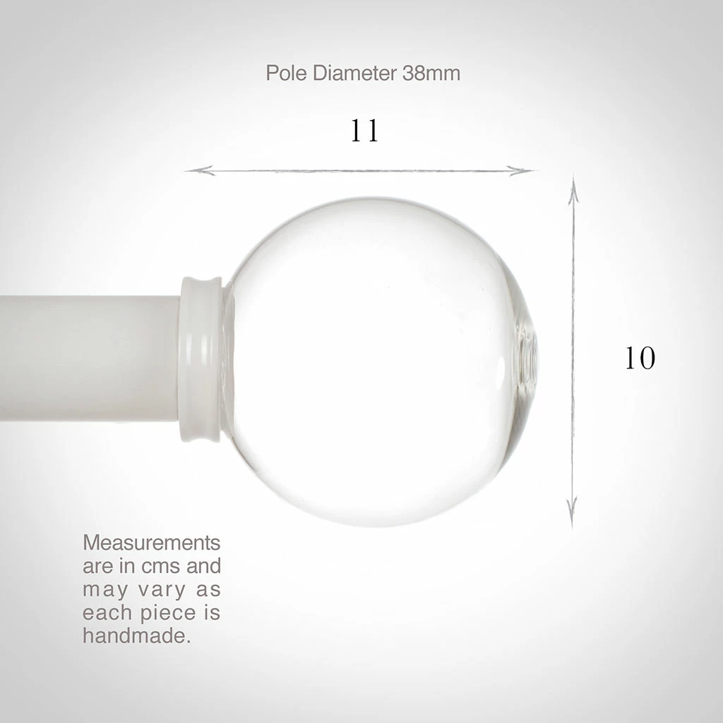 38mm Glass Finial In Clay 5 38mm Glass Finial In Clay - Image 3