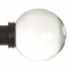 38mm Glass Finial In Matt Black -Jim Lawrence Sales 453mb 1
