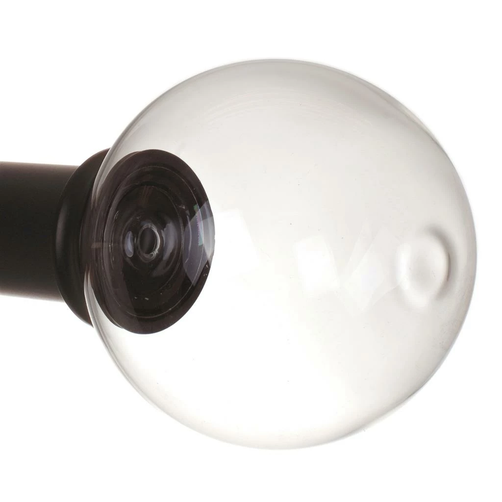 38mm Glass Finial In Matt Black 4 38mm Glass Finial In Matt Black - Image 2