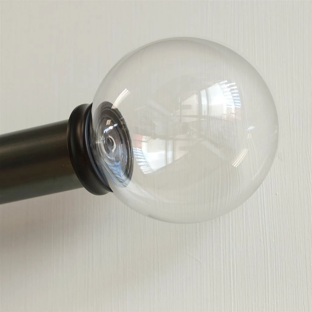 38mm Glass Finial In Matt Black 6 38mm Glass Finial In Matt Black - Image 4