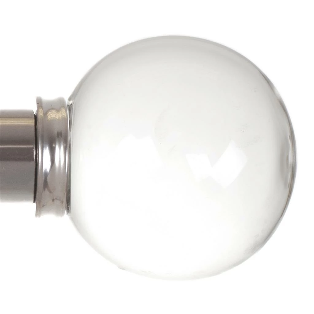 38mm Glass Finial In Mercury 3 38mm Glass Finial In Mercury