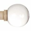 38mm Glass Finial In Old Ivory 2 38mm Glass Finial In Old Ivory -Jim Lawrence Sales 453oi 1