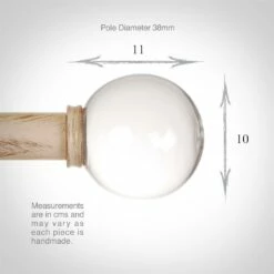 38mm Glass Finial In Old Ivory 7 38mm Glass Finial In Old Ivory -Jim Lawrence Sales 453oi 3