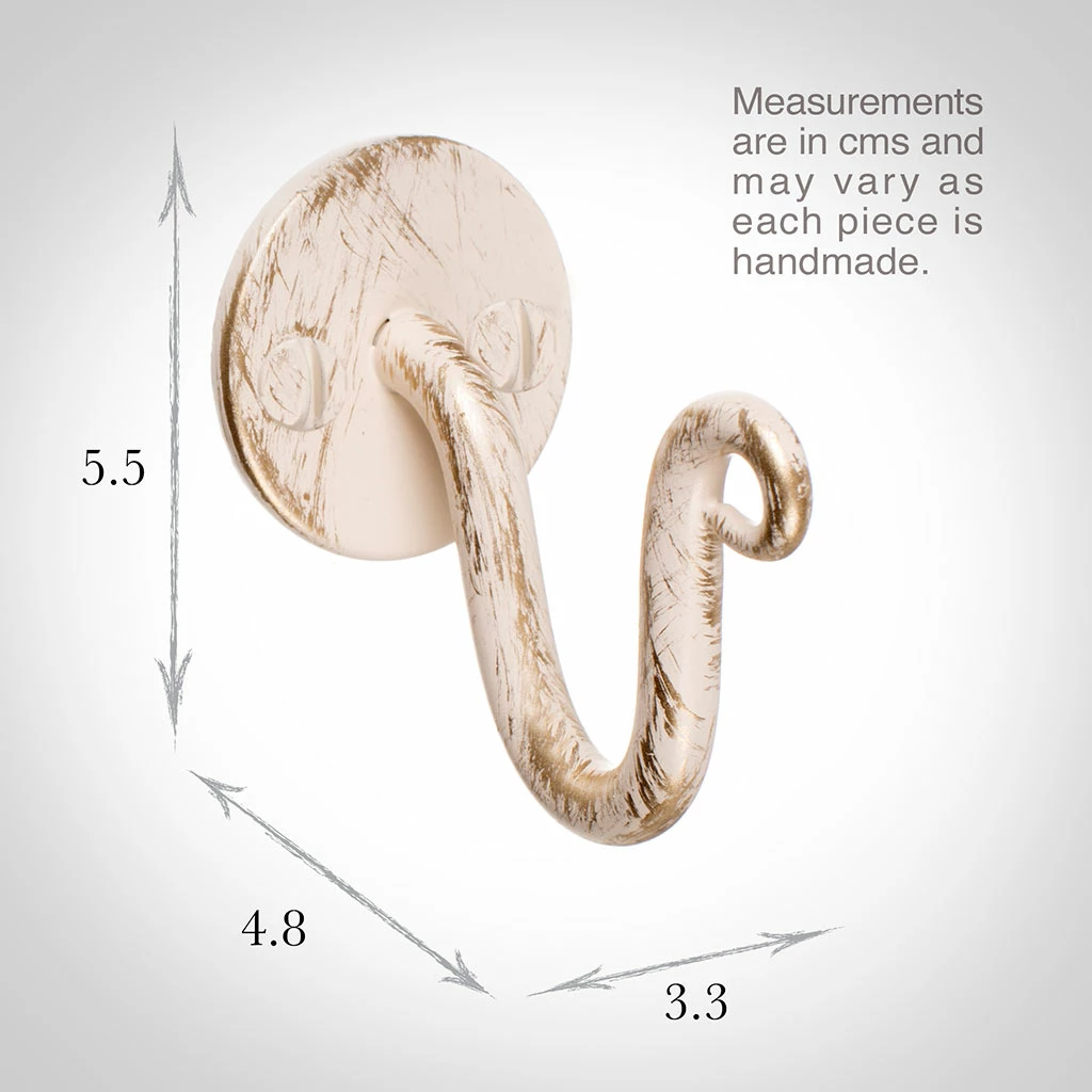 Hatton Holdback Hook In Old Ivory 4 Hatton Holdback Hook In Old Ivory - Image 3