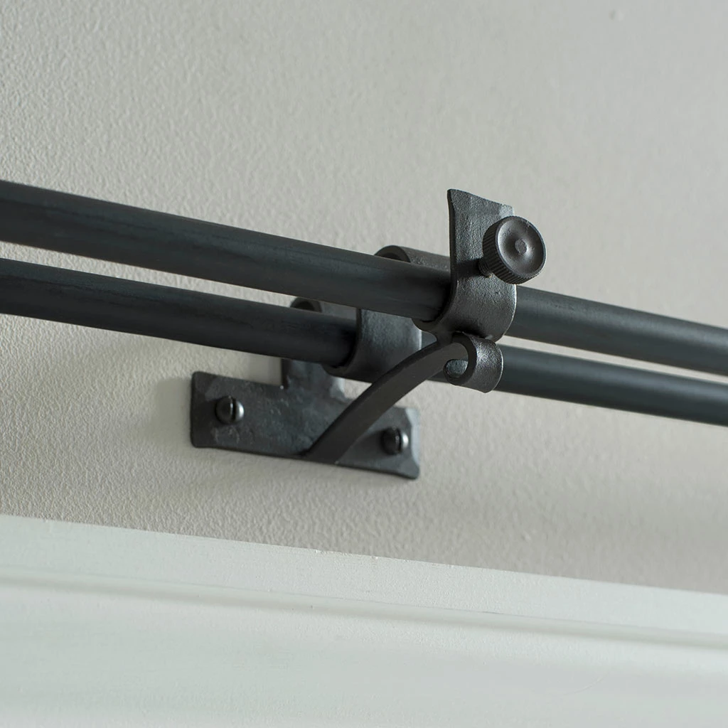 12/12mm Double Pole Centre Bracket In Beeswax 4 12/12mm Double Pole Centre Bracket In Beeswax - Image 2