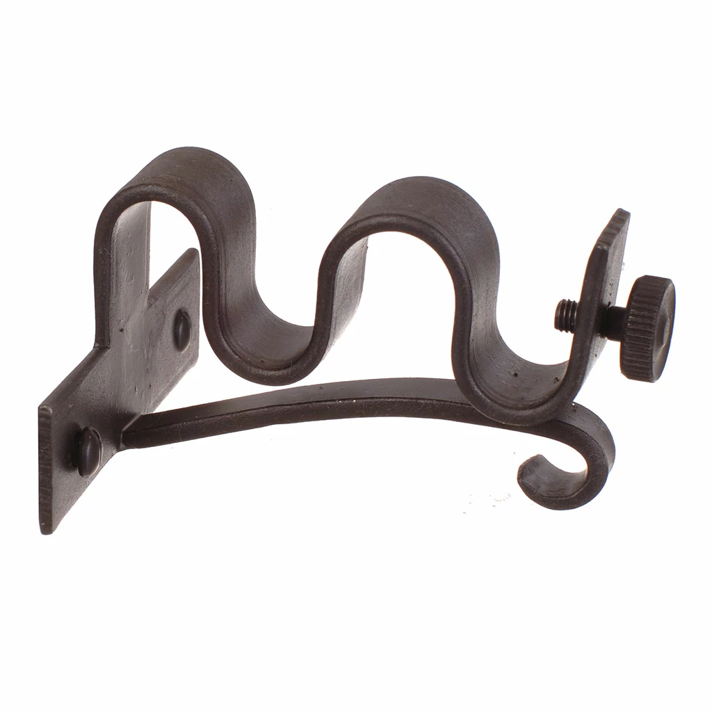 12/12mm Double Pole Centre Bracket In Beeswax 6 12/12mm Double Pole Centre Bracket In Beeswax - Image 4