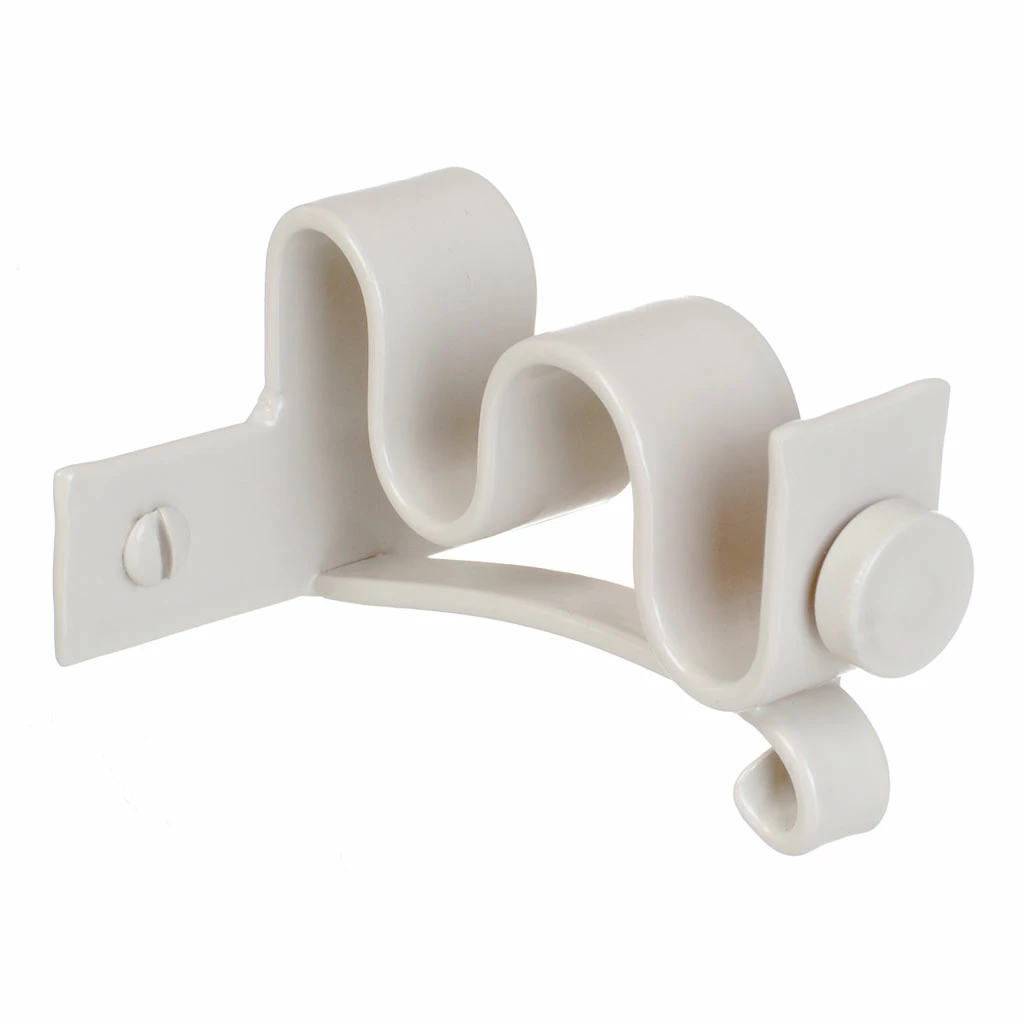 12/12mm Double Pole Centre Bracket In Clay 3 12/12mm Double Pole Centre Bracket In Clay