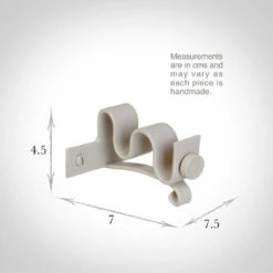 12/12mm Double Pole Centre Bracket In Clay 8 12/12mm Double Pole Centre Bracket In Clay -Jim Lawrence Sales 6001cl 13
