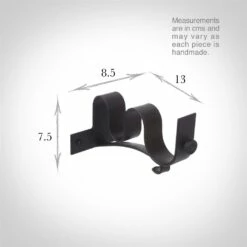 38/20mm Double Pole Centre Bracket In Beeswax -Jim Lawrence Sales 6004bw 3