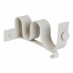 38/20mm Double Pole Centre Bracket In Clay