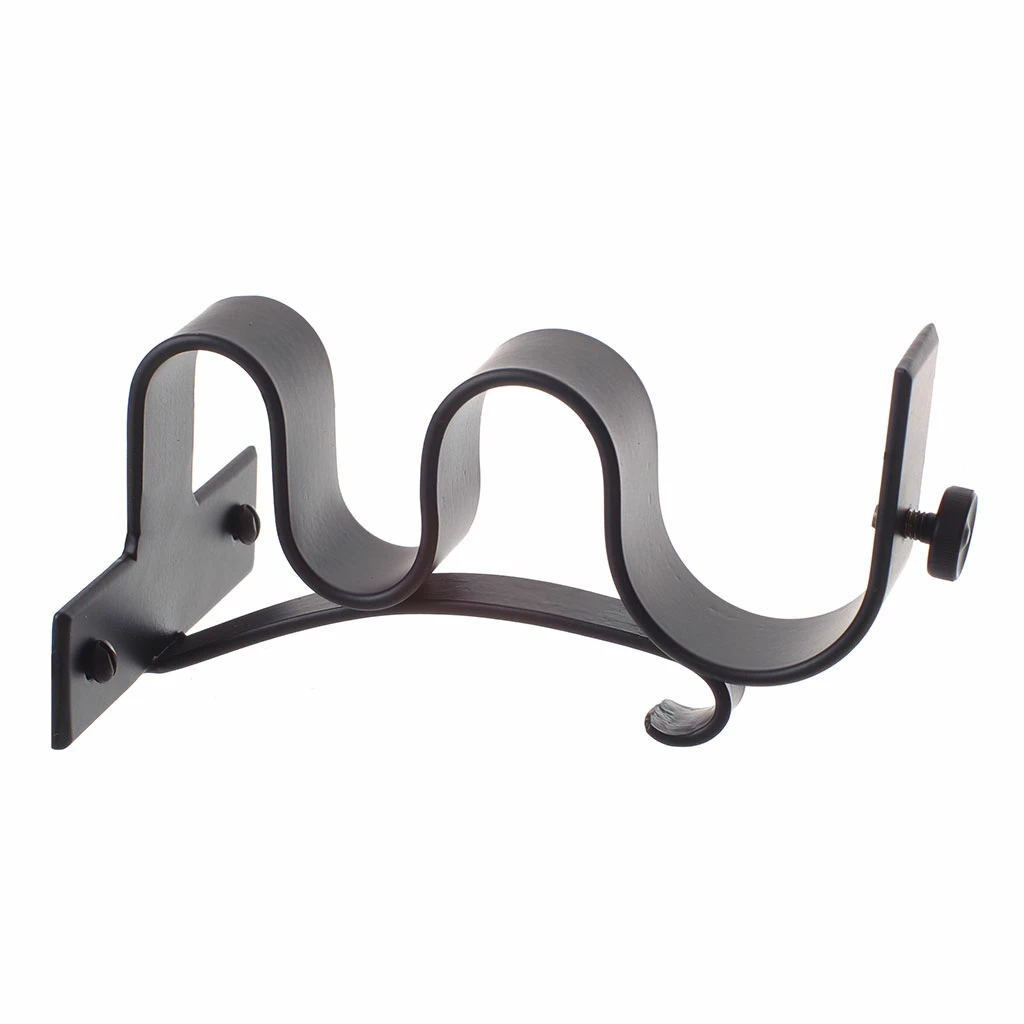 38/20mm Double Pole Centre Bracket In Matt Black 6 38/20mm Double Pole Centre Bracket In Matt Black - Image 4