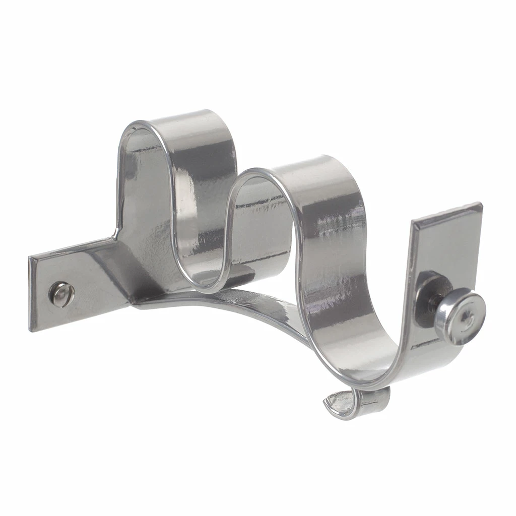 38/20mm Double Pole Centre Bracket In Mercury 3 38/20mm Double Pole Centre Bracket In Mercury