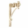 12/12mm Double Pole Standard Bracket In Old Ivory 1 12/12mm Double Pole Standard Bracket In Old Ivory -Jim Lawrence Sales 6005oi 11